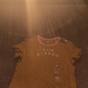 yellow sun kissed t-shirt